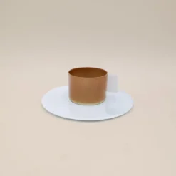 Arita - S&B Coffee Cup and Saucer Light Brown