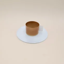 Arita - S&B Coffee Cup and Saucer Light Brown