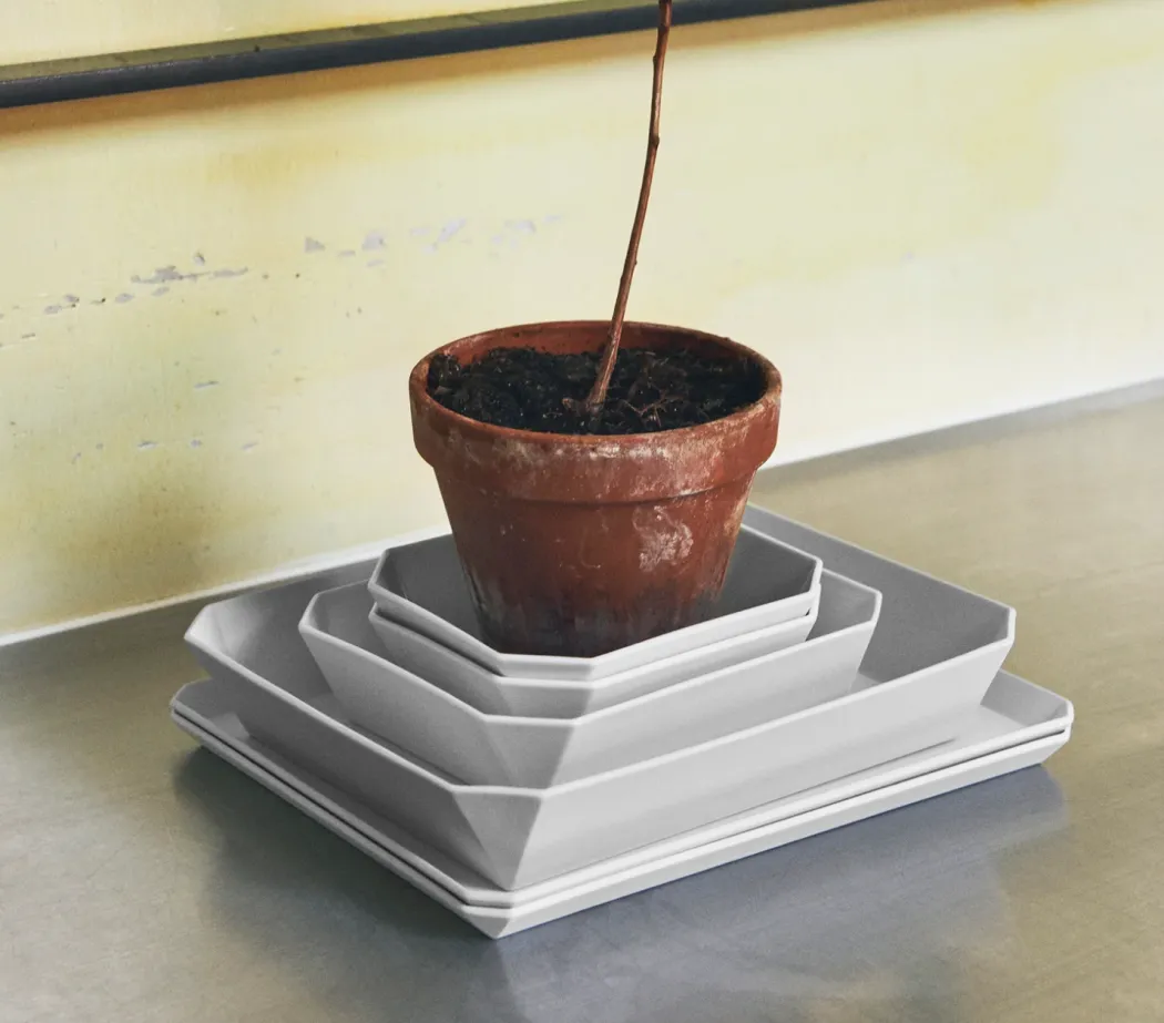 Arita - TY Square Bowl Unglazed Grey 220