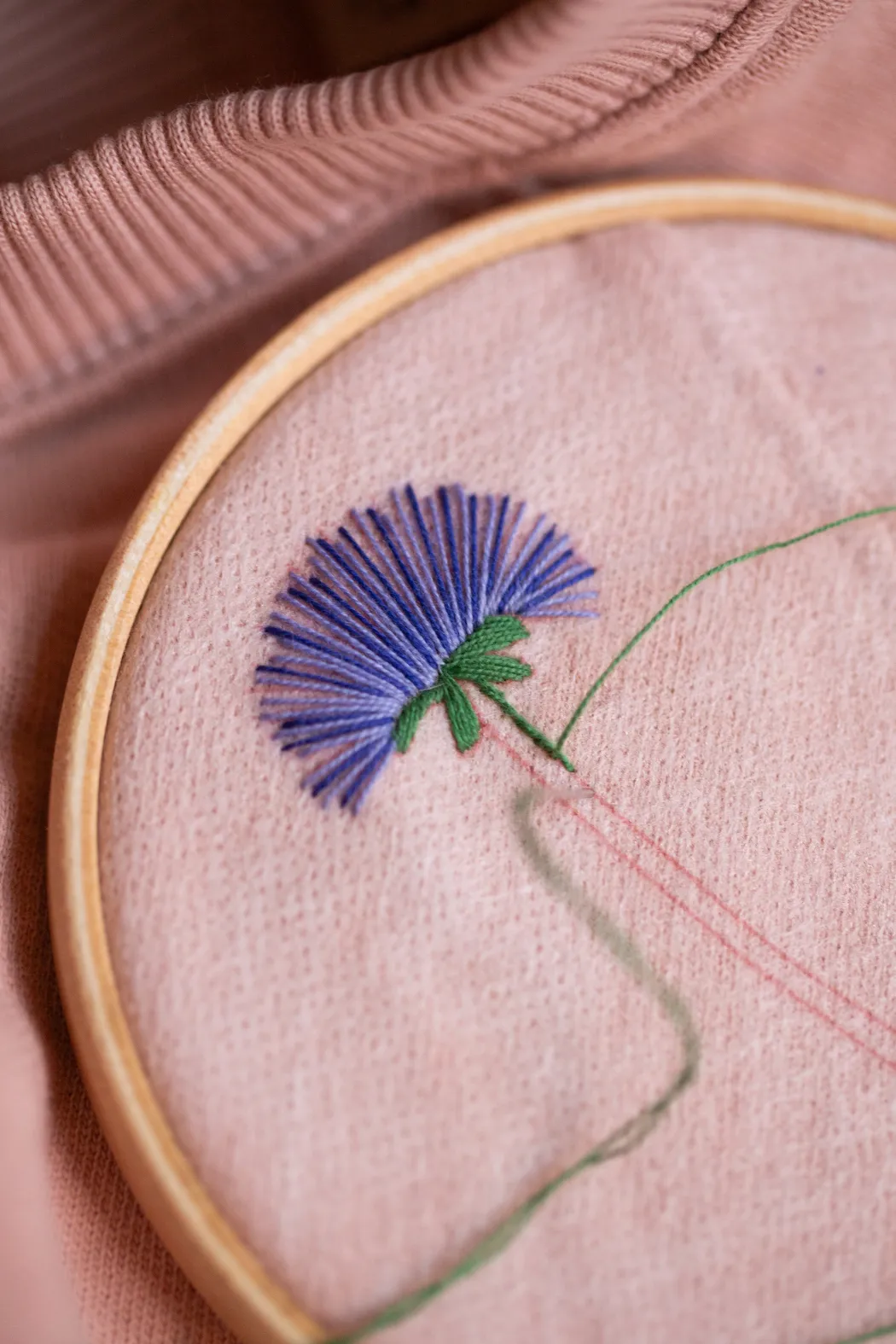 Broderikit Kornblomst