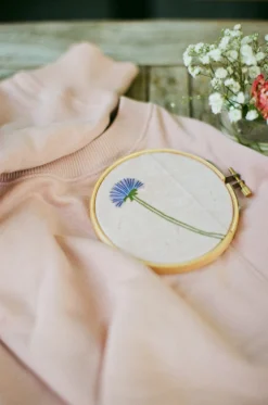 Broderikit Kornblomst