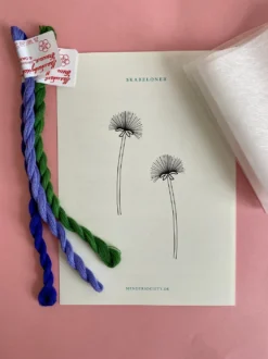 Broderikit Kornblomst