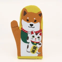 Grillhandske med shiba og lucky kat/daruma