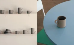Hasami Porcelain - Kopper med hank // Natur brun