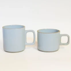 Hasami Porcelain - Kopper med hank // Glaseret grå