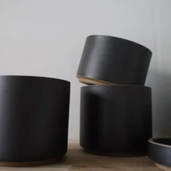 Hasami Porcelain - Kop uden hank // Mat sort // HPB013