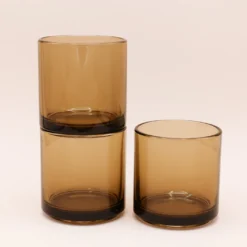 Hasami Porcelain - Stabelbare glas // Amber