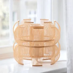Håndlavet bordlampe i bambus: SEN