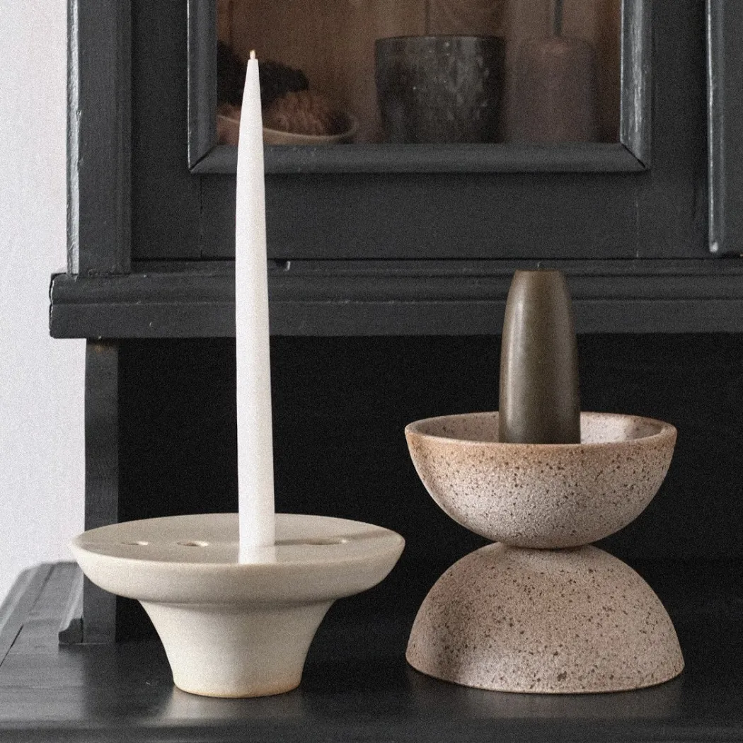 Håndlavet Kaika ikebana vase og lysestage