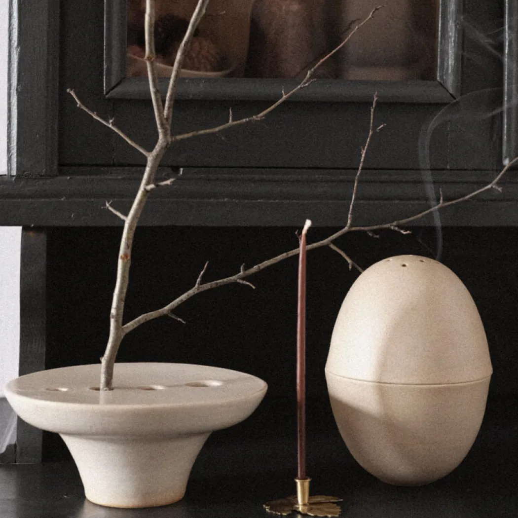 Håndlavet Kaika ikebana vase og lysestage