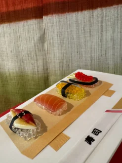 Håndlavet kort med sushi