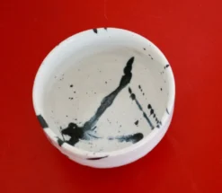 Japansk kop med blåt splash mønster