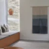 Japansk vægtæppe med blå striber