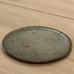 Kōyō tallerken med grå glasur