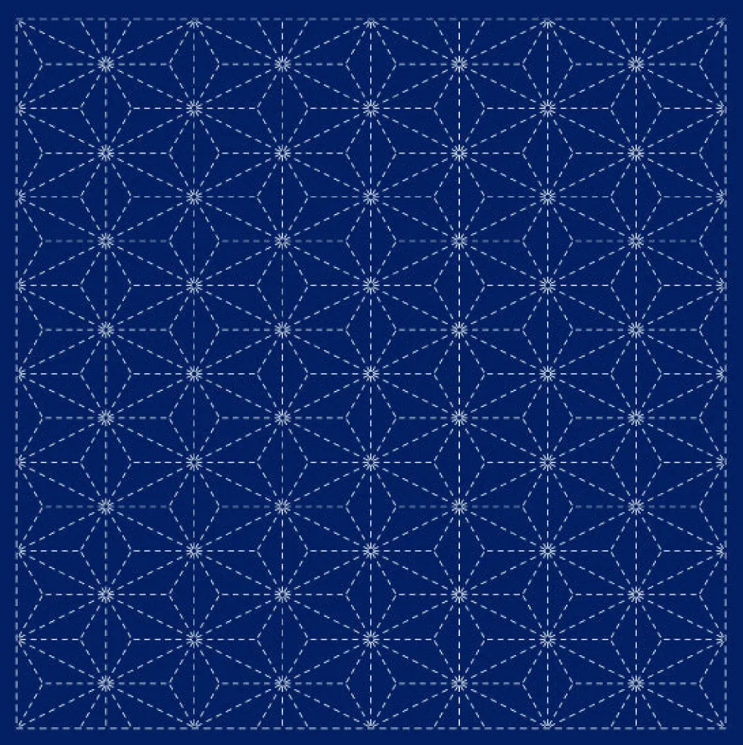 Sashiko Sampler fra Daruma - Asanoha