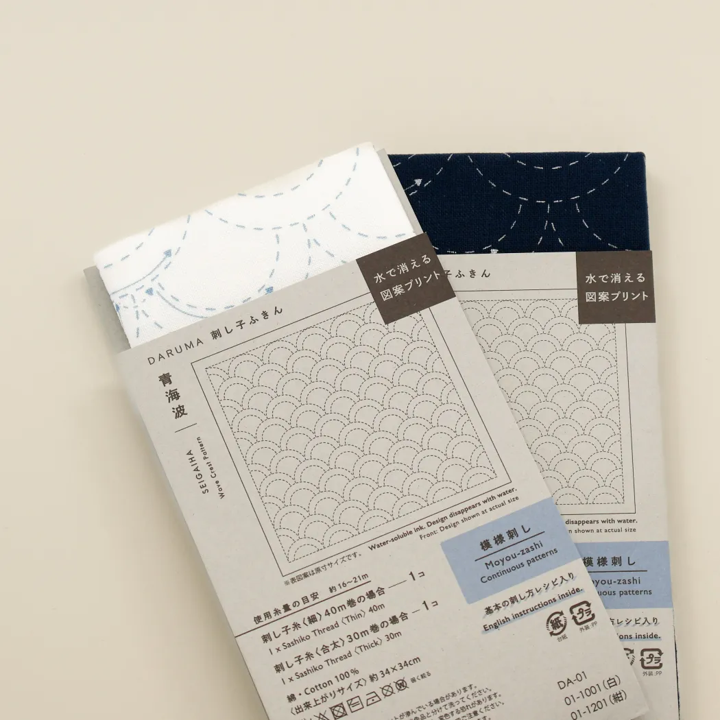 Sashiko Sampler fra Daruma - Seigaiha