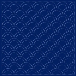 Sashiko Sampler fra Daruma - Seigaiha