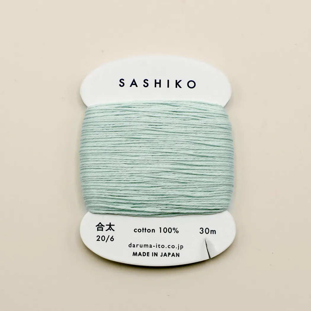 Sashiko tråd fra Daruma - Mint / 206