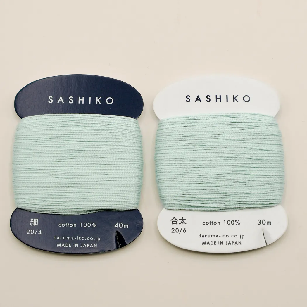 Sashiko tråd fra Daruma - Mint / 206