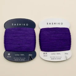 Sashiko tråd fra Daruma - Mørk lilla / 223