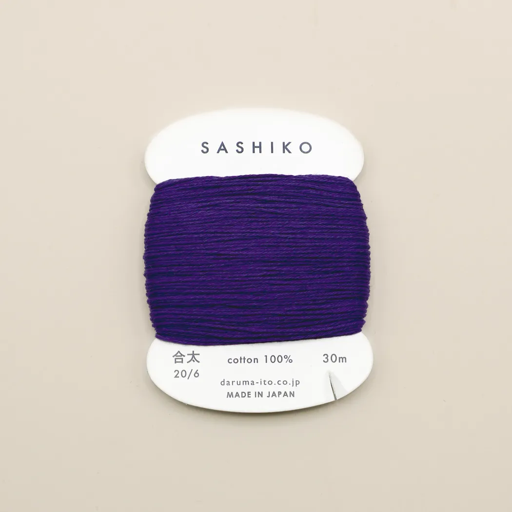 Sashiko tråd fra Daruma - Mørk lilla / 223