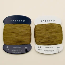 Sashiko tråd fra Daruma - Oliven grøn / 228