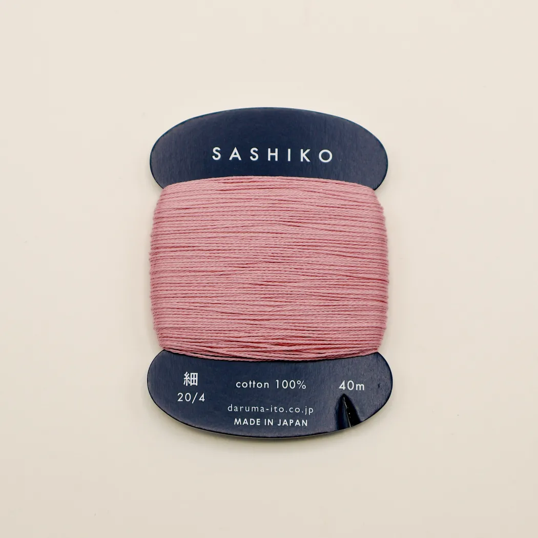 Sashiko tråd fra Daruma - Støvet lyserød / 211