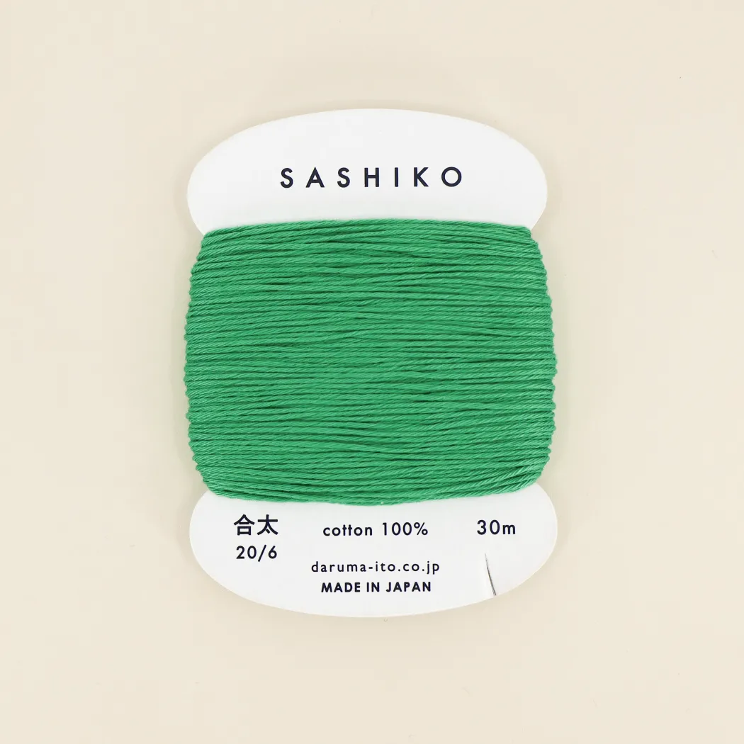 Sashiko tråd fra Daruma - Turkisgrøn / 207