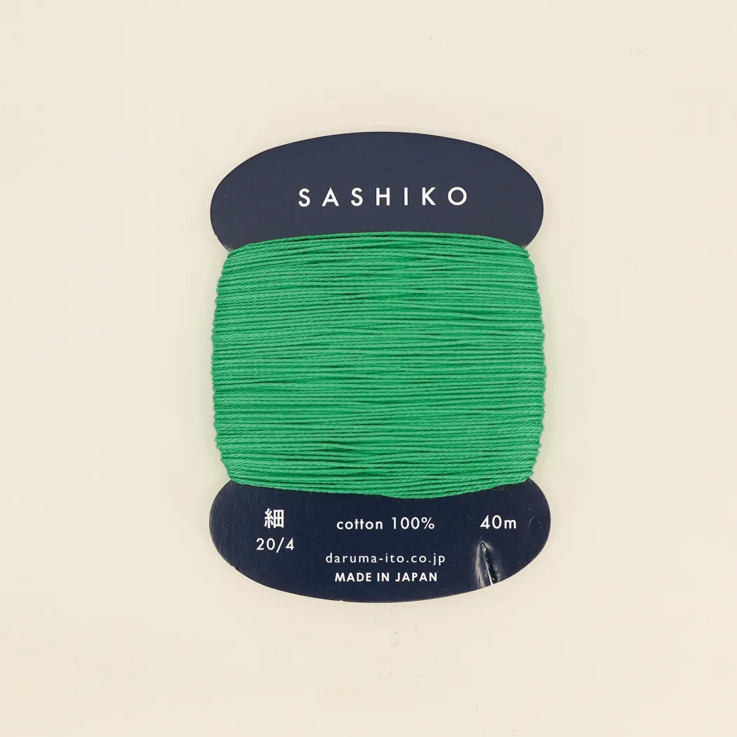 Sashiko tråd fra Daruma - Turkisgrøn / 207