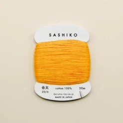 Sashiko tråd fra Daruma - Varm gul / 204