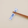 Spisepindeholder - Blå japanske motiver