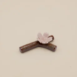 Spisepindeholder - Gren med sakura blomst