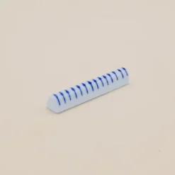 Spisepindeholder - Hvid med blå detaljer