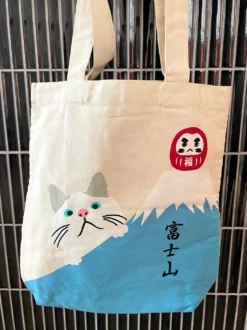 Tote bag daruma og kat
