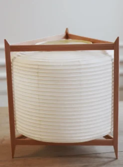 Trådløs LED lampe i rispapir