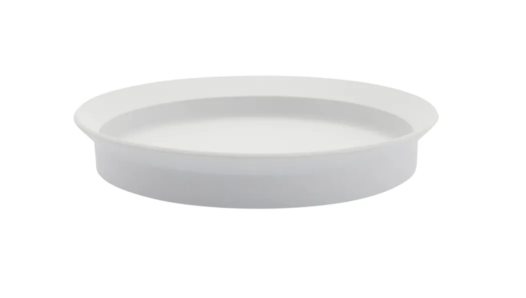 TY Round Deep Plate Gray 200 unglazed